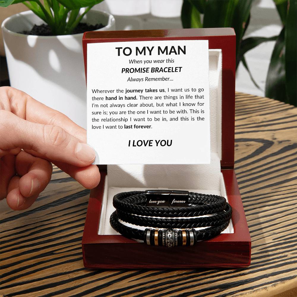 To My Man - Leather Bracelet