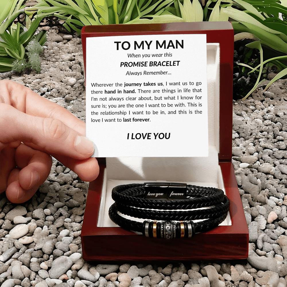 To My Man - Leather Bracelet