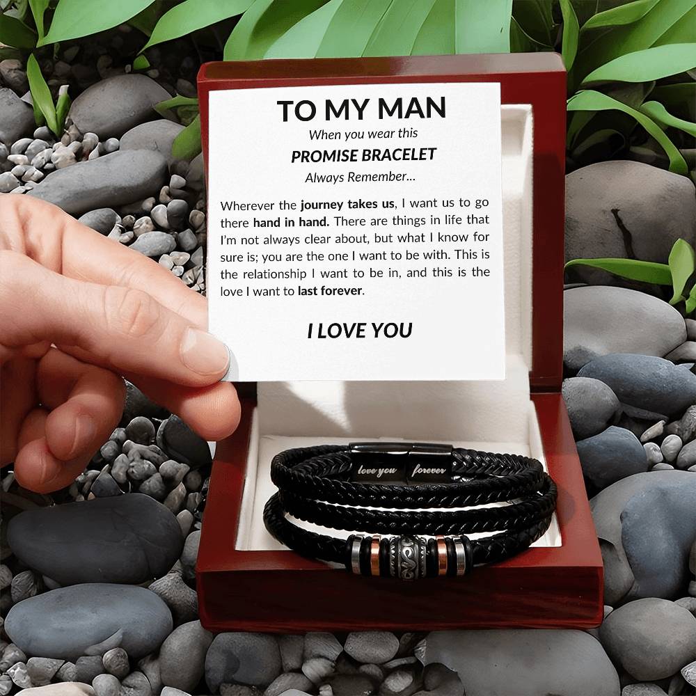 To My Man - Leather Bracelet