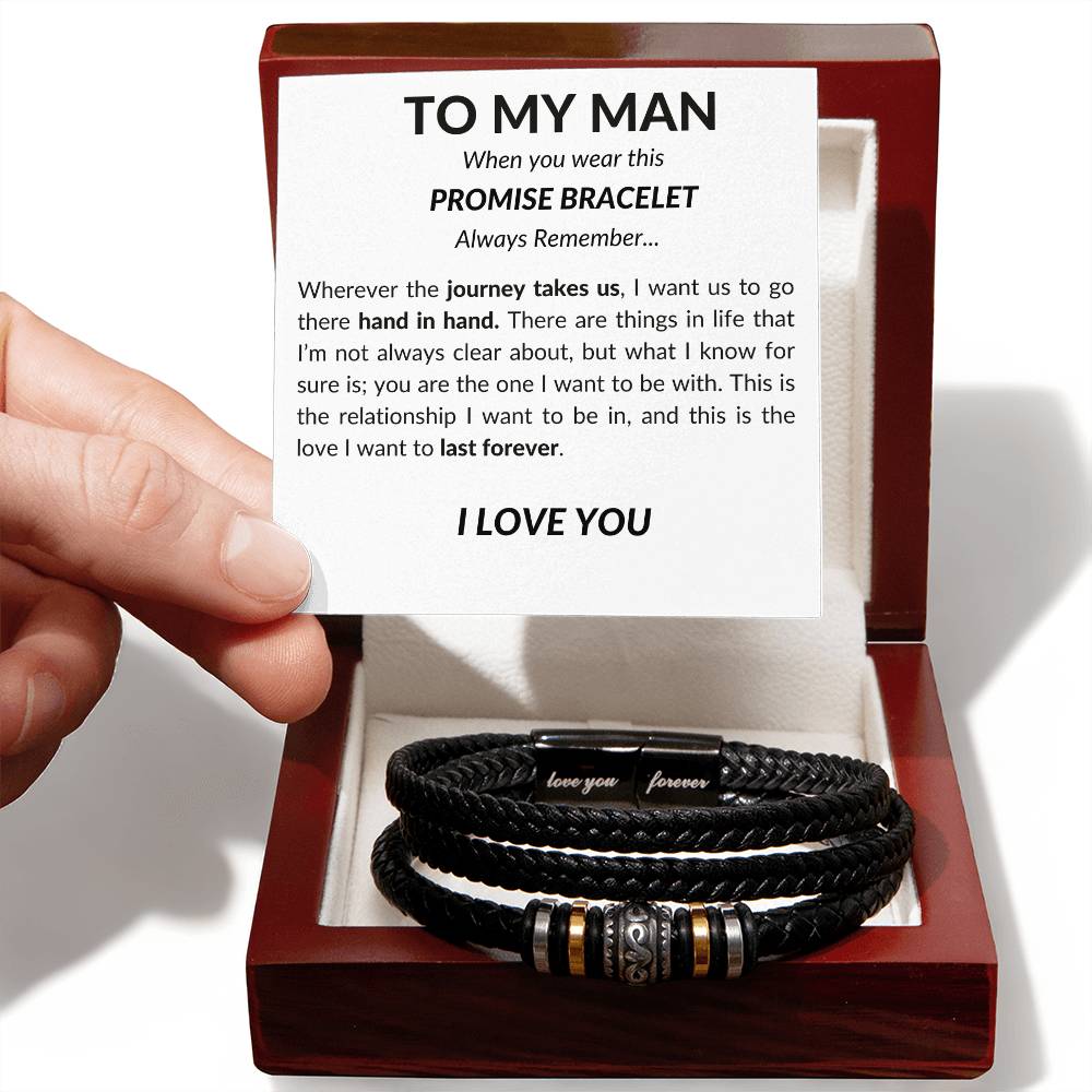 To My Man - Leather Bracelet