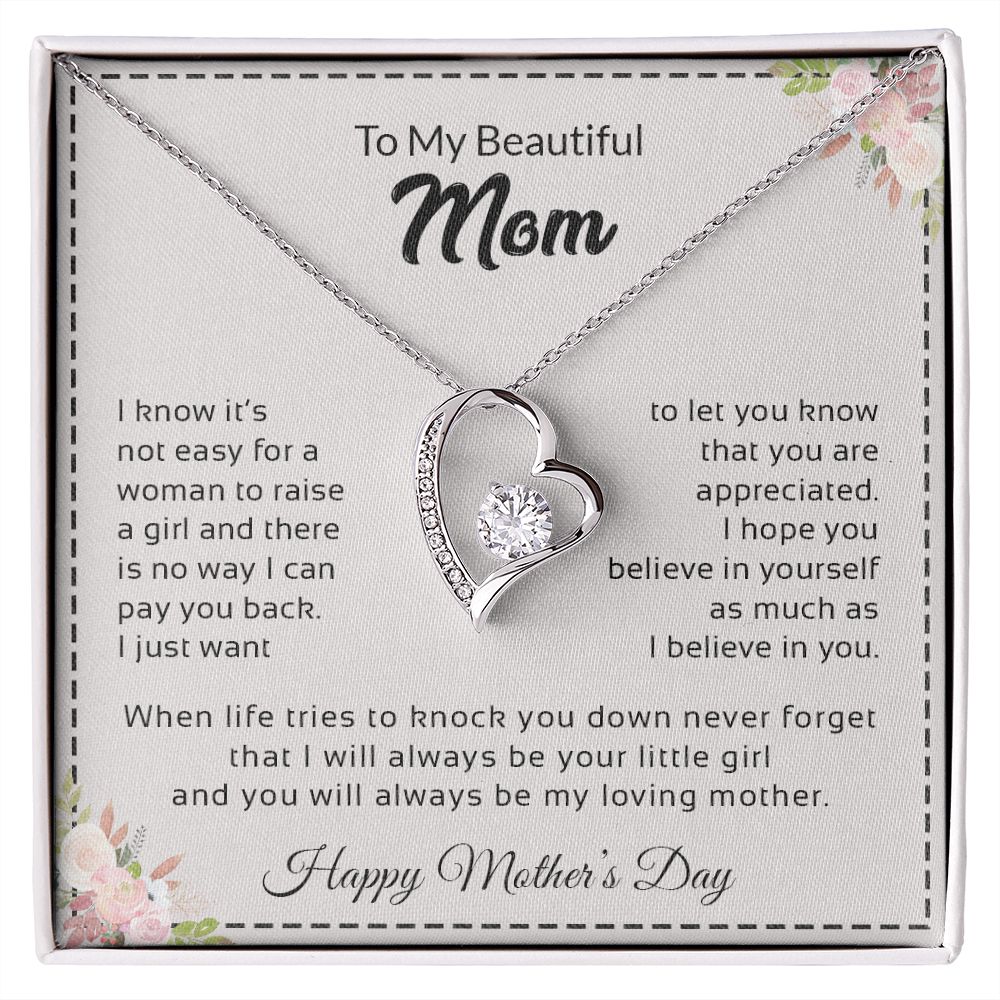 To My Beautiful Mom |  Forever Love Necklace