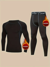 Load image into Gallery viewer, Men&#39;s Thermal Long Sleeve Tops And Bottoms