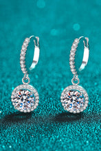 Load image into Gallery viewer, Moissanite Round-Shaped Drop Earrings