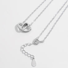 Load image into Gallery viewer, Sterling Silver Inlaid Zircon Heart Necklace