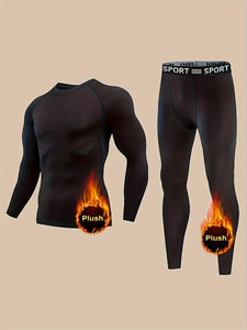 Men's Thermal Long Sleeve Tops And Bottoms