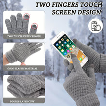 Load image into Gallery viewer, 3Pcs/Set Women Knitted Hat Scarf Gloves Set