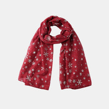 Load image into Gallery viewer, Thermal Snowflakes Polyester Scarf