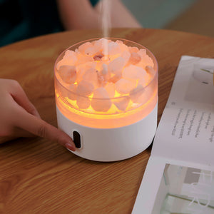 New Salt Stone Lamp Essential Oil Aroma Diffuser Air Humidifier