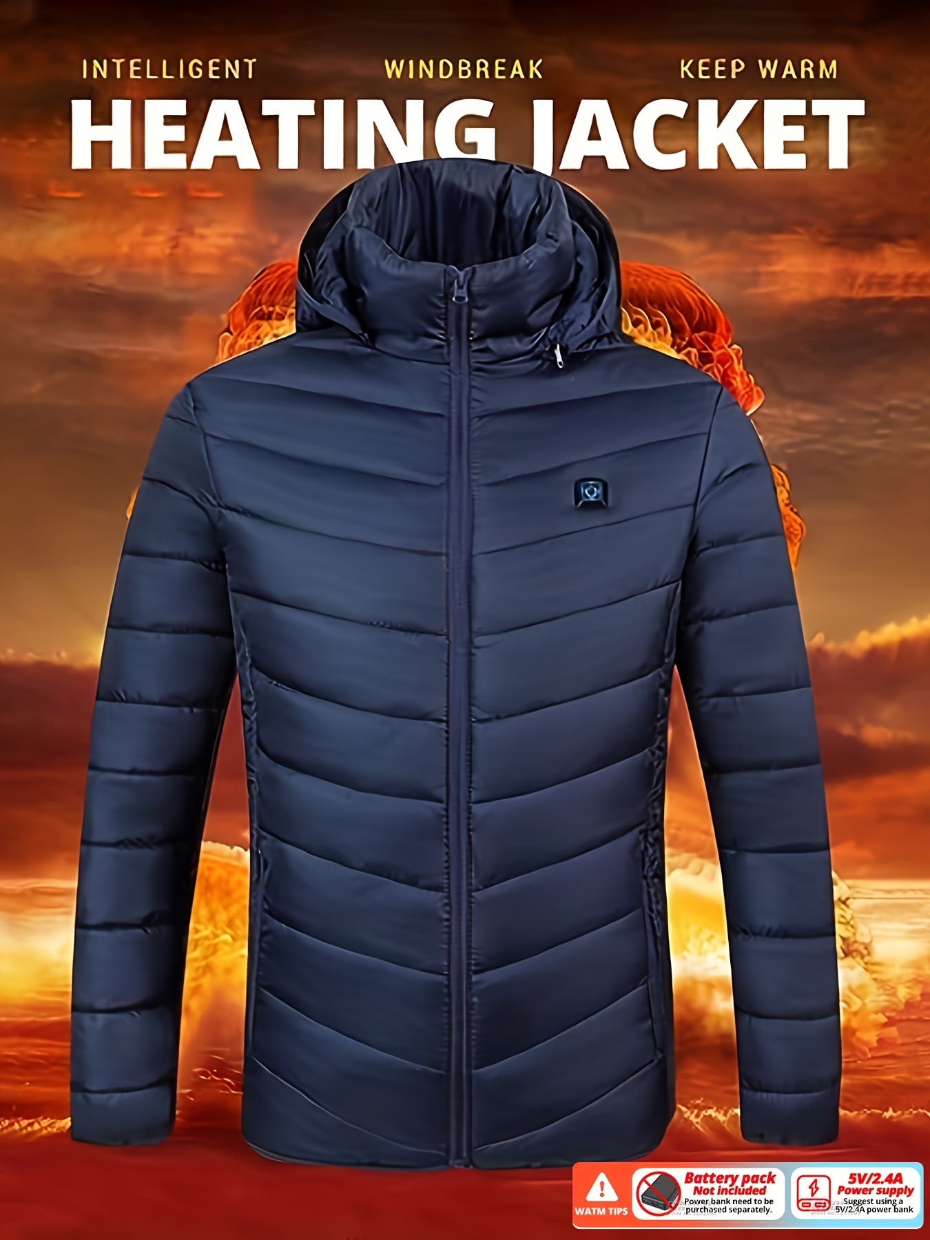 Lightweight Heating Padded Coat – Earthly Serenity