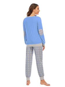 Long Sleeve Top and Polka Dot Pants Set