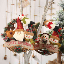 Load image into Gallery viewer, Christmas Doll Wreath Ornament