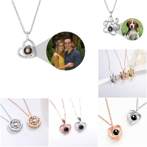 Personalized Heart Photo Necklace