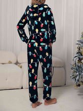 Load image into Gallery viewer, Zip Front Hooded Lounge Jumpsuit with Pockets