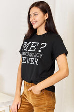 Load image into Gallery viewer, Simply Love Letter Graphic Round Neck T-Shirt