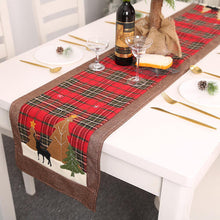 Load image into Gallery viewer, Plaid Christmas Element Table Runner